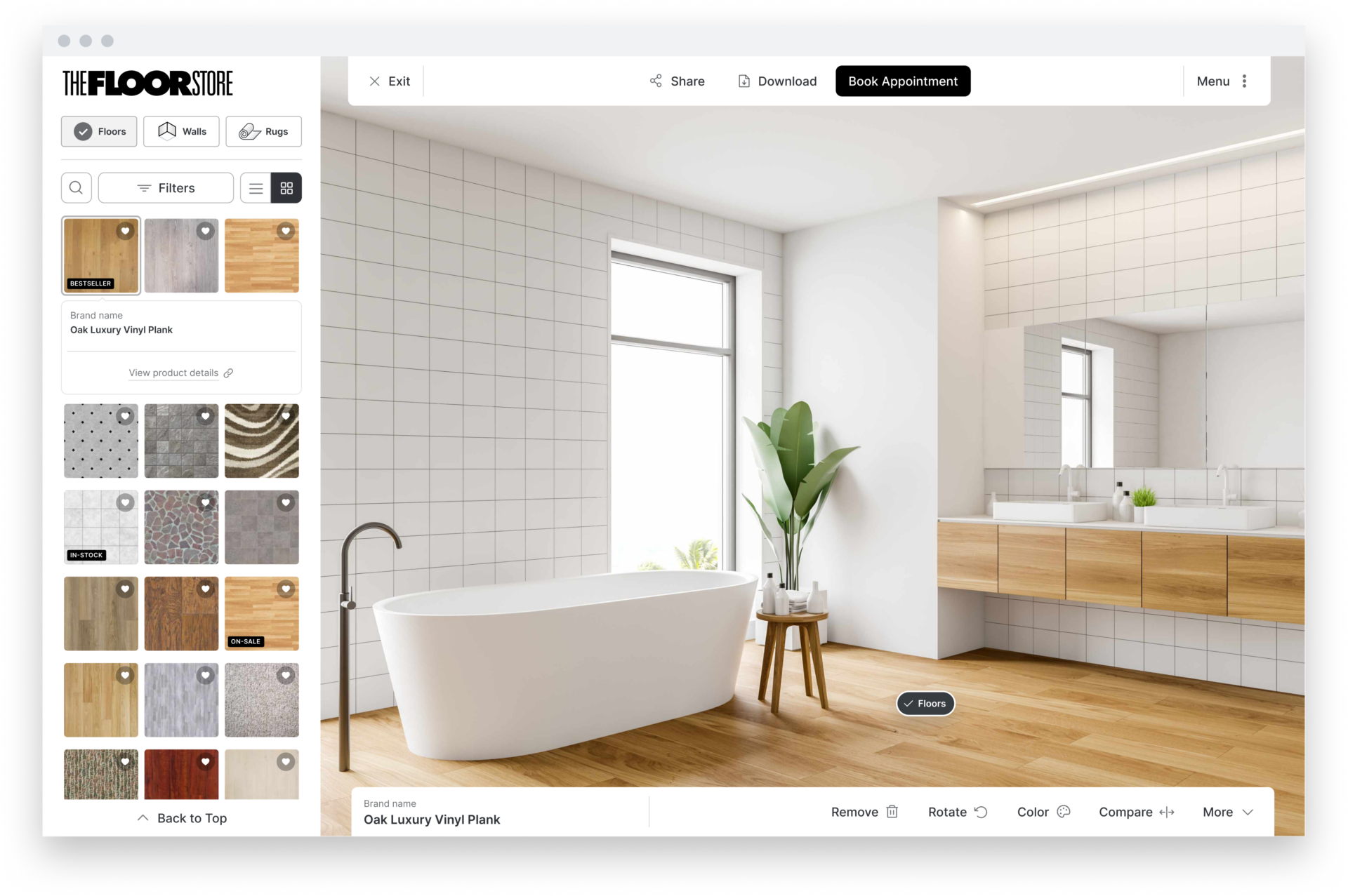 Desktop UI Main With browser bar 4 - The Floor Store