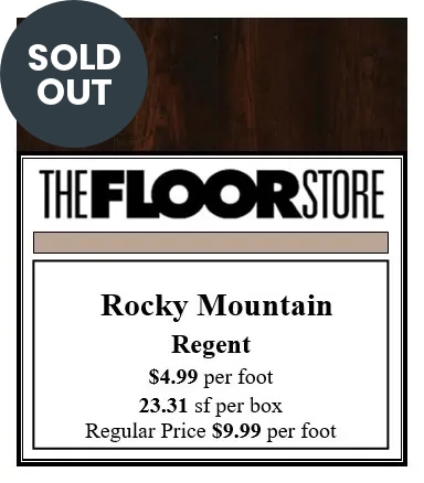 ROCKEYMOUNTAIN REGENT SOLD OUT - The Floor Store